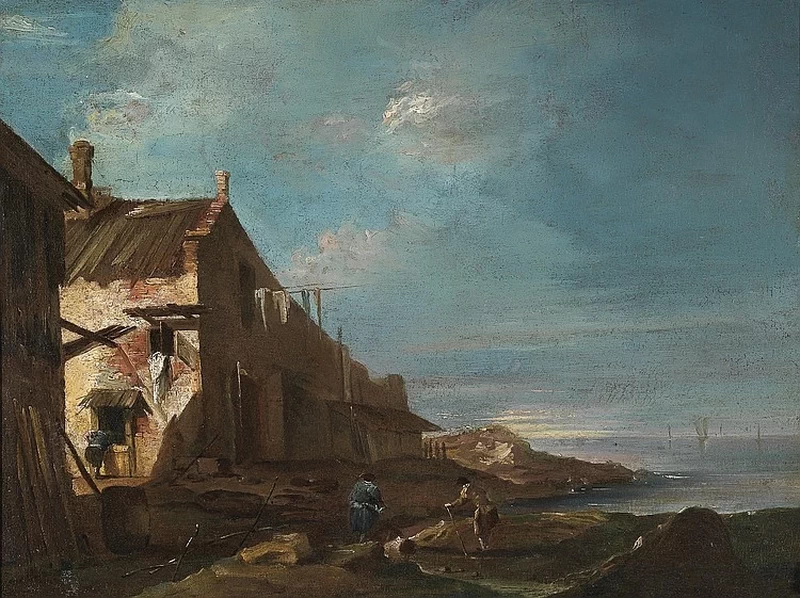 Capriccio, costa con figure